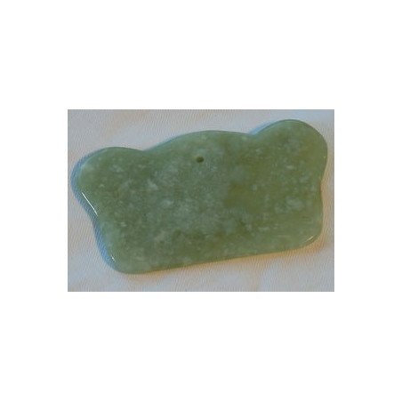 Instrument de massage Gua Sha G (9 x 6 cm) (Jade)