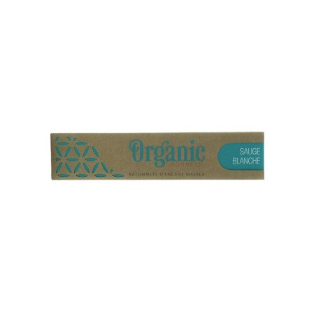 Encens Bâton Organic Sauge Blanche 15 g